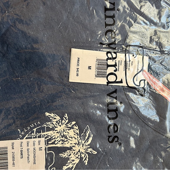 Vineyard vines, ladies, blue T-shirt with print S M L brand new - Picture 2 of 4